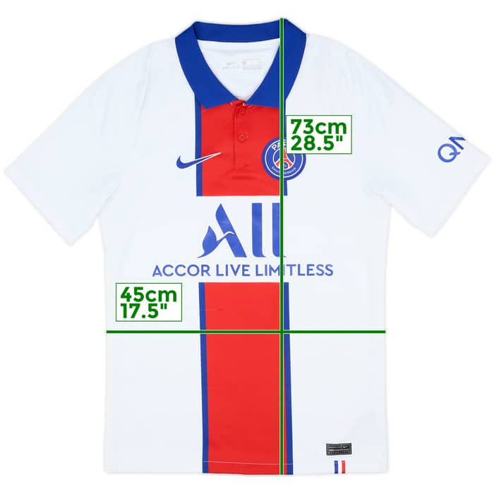 2020-21 Paris Saint-Germain Away Shirt - 7/10 - (S)