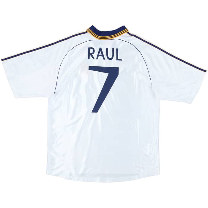 1998-00 Real Madrid Home Shirt Raul #7 - 8/10 - (XL)