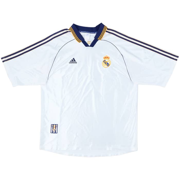 1998-00 Real Madrid Home Shirt Raul #7 - 8/10 - (XL)