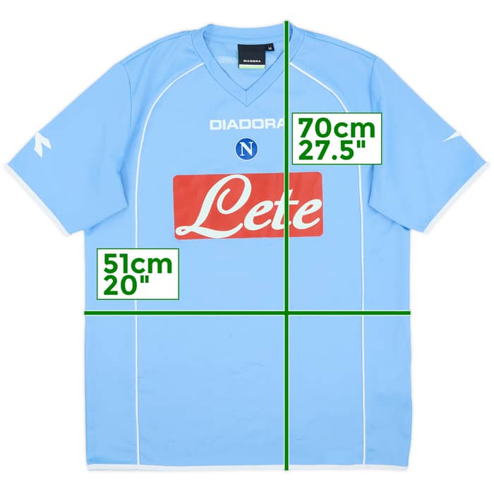 2006-07 Napoli Basic Home Shirt - 7/10 - (M)