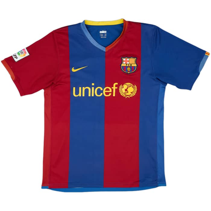2006-07 Barcelona Home Shirt Ronaldinho #10 - 6/10 - (M)