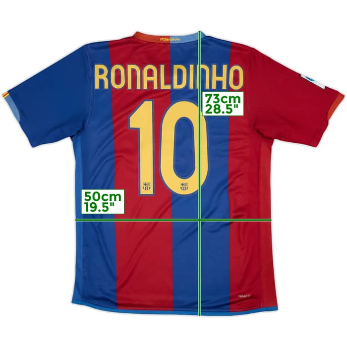2006-07 Barcelona Home Shirt Ronaldinho #10 - 6/10 - (M)