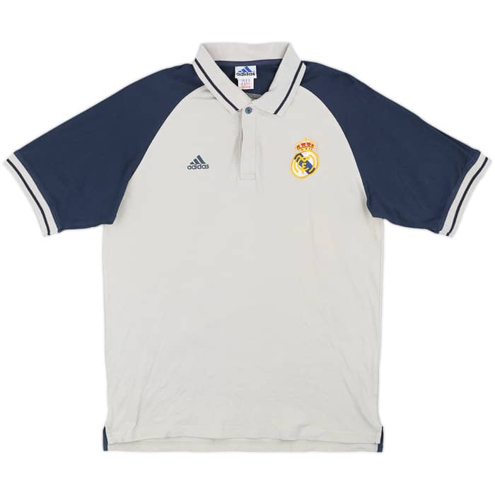 2001-02 Real Madrid adidas Polo Shirt - 9/10 - (L)