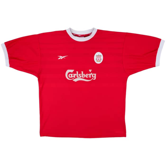 1998-00 Liverpool Home Shirt Fowler #9 - 7/10 - (XL)