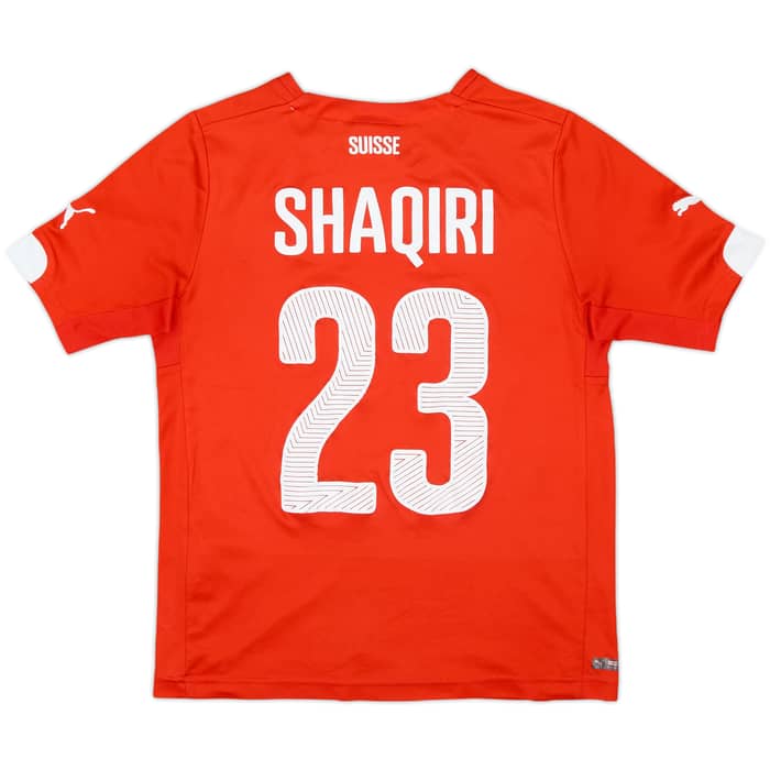 2014-15 Switzerland Home Shirt Shaqiri #23 - 4/10 - (S.Boys)
