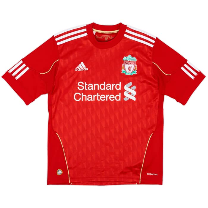 2010-12 Liverpool Home Shirt Cole #10 - 8/10 - (L.Boys)
