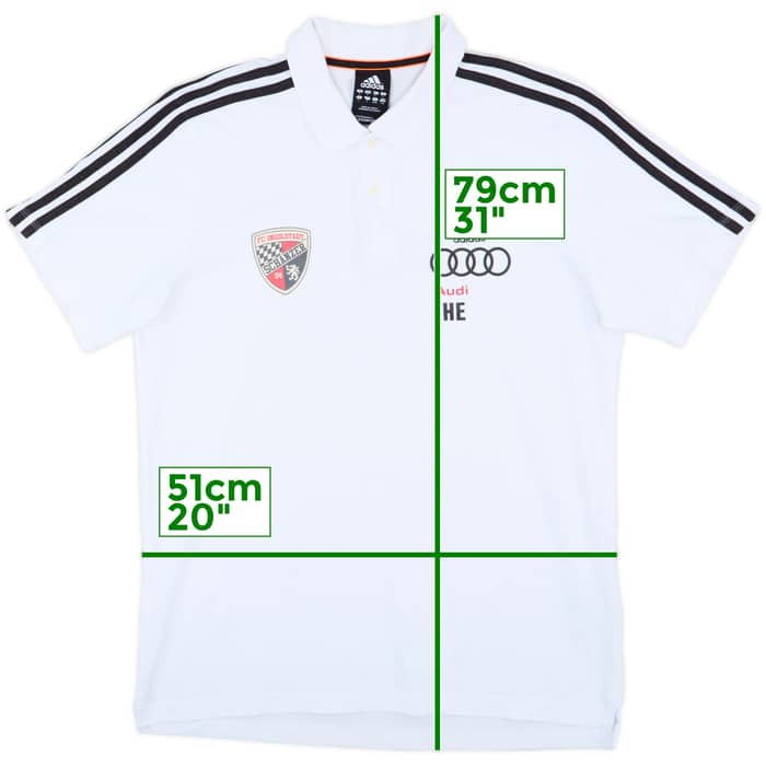 2010-11 FC Ingolstadt Staff Issue adidas Polo Shirt HE - 8/10 - (L)