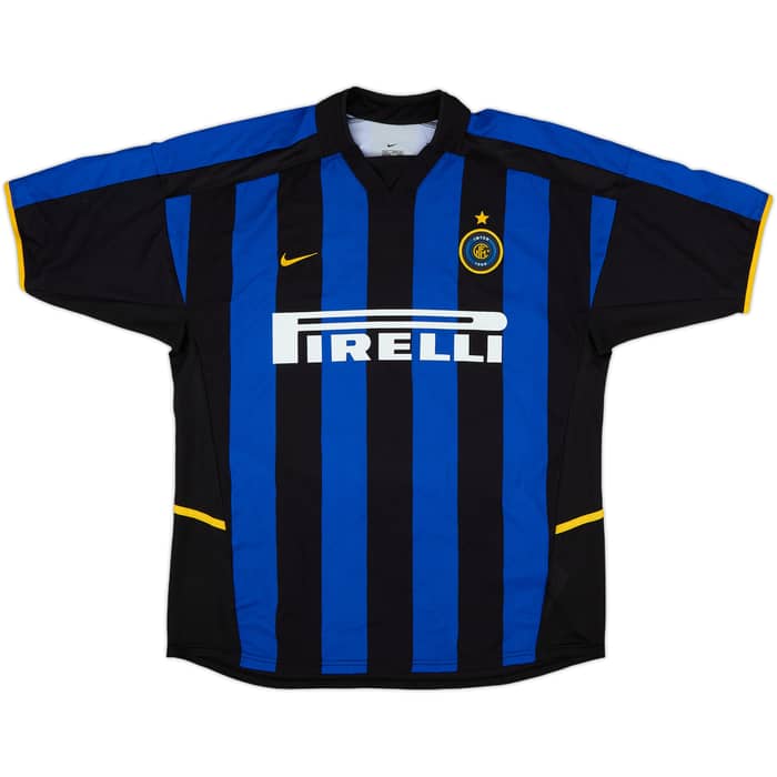2002-03 Inter Milan Home Shirt Zanetti #4 - 9/10 - (L)