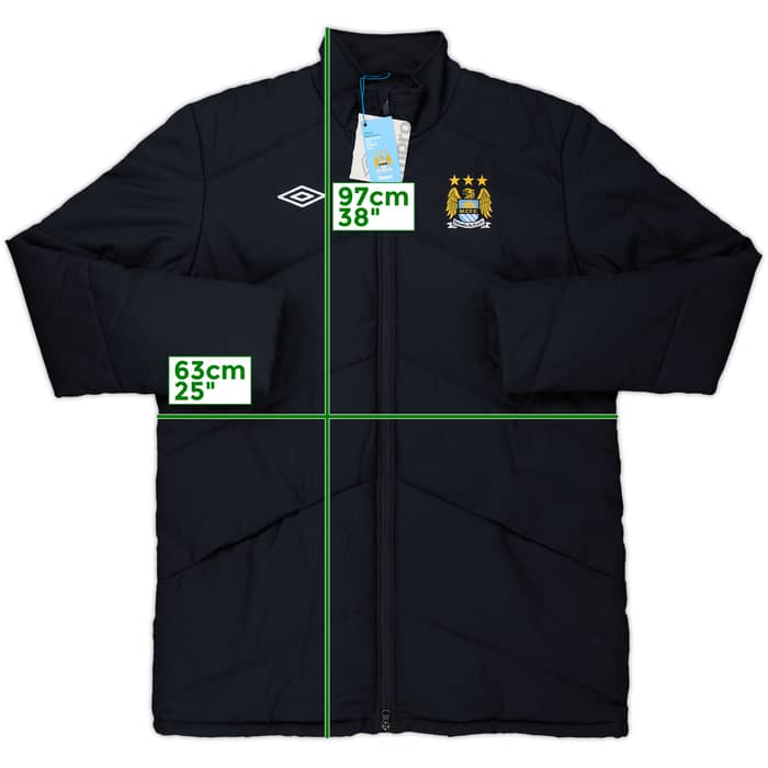 2009-10 Manchester City Umbro Padded Bench Coat (XL)