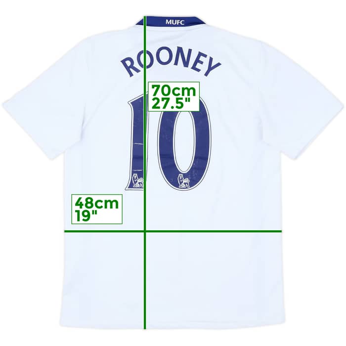 2008-10 Manchester United Away Shirt Rooney #10 - 5/10 - (S)