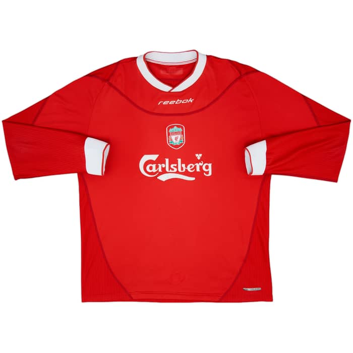 2002-04 Liverpool Home L/S Shirt - 5/10 - (XL)