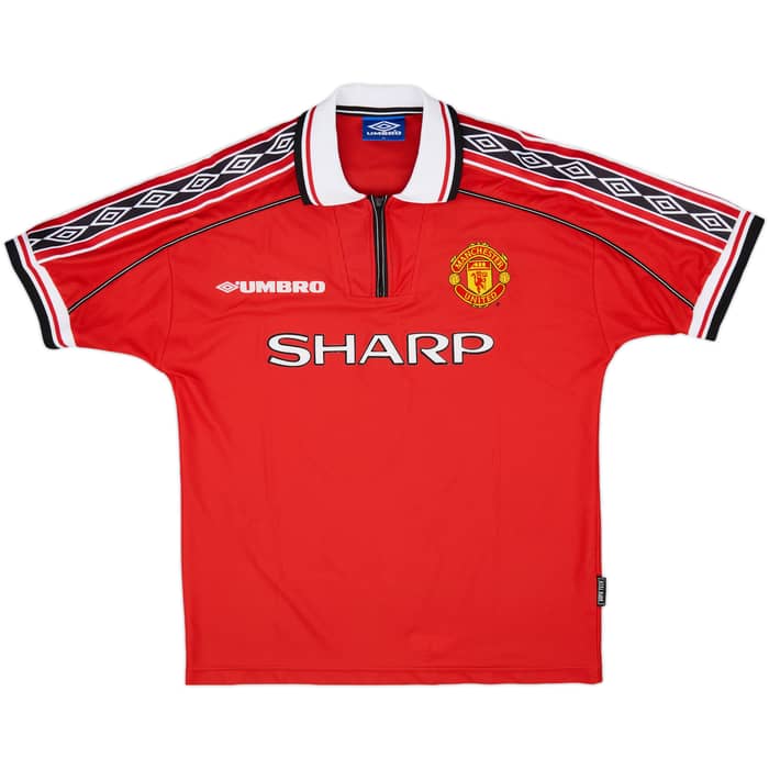 1998-00 Manchester United Home Shirt Keane #16 - 9/10 - (M)