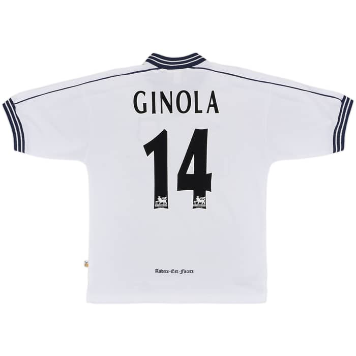 1997-99 Tottenham Home Shirt Ginola #14 - 8/10 - (M)