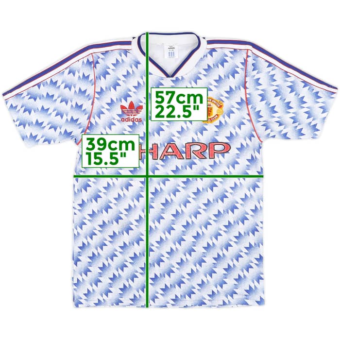 1990-92 Manchester United Away Shirt - 8/10 - (S)