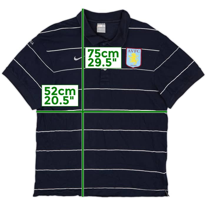 2008-09 Aston Villa Nike Polo Shirt - 10/10 - (XL)
