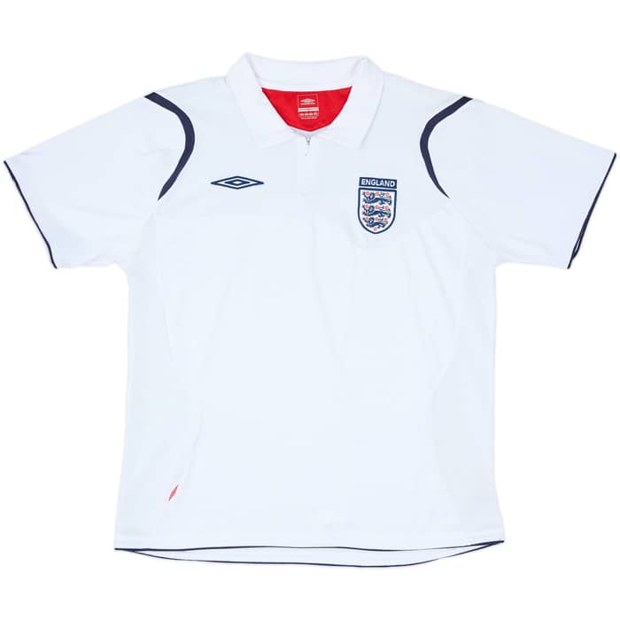 2004-05 England Umbro 1/4 Zip Polo Shirt - 9/10 - (L)