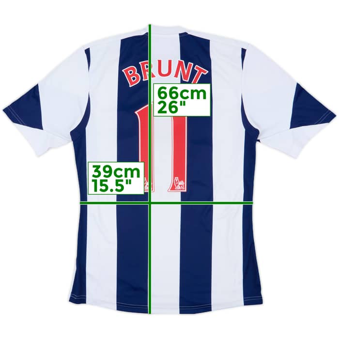 2013-14 West Brom Home Shirt Brunt #11 - 7/10 - (S)
