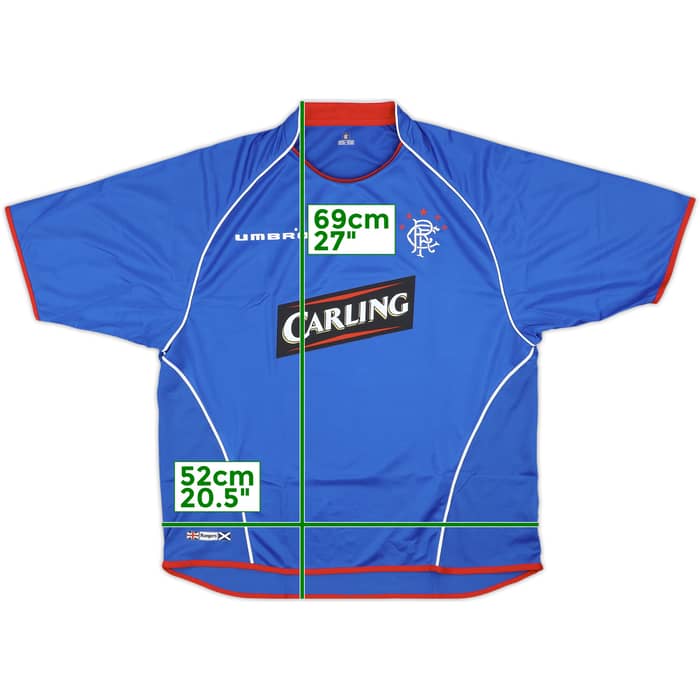 2005-06 Rangers Home Shirt - 10/10 - (XL)