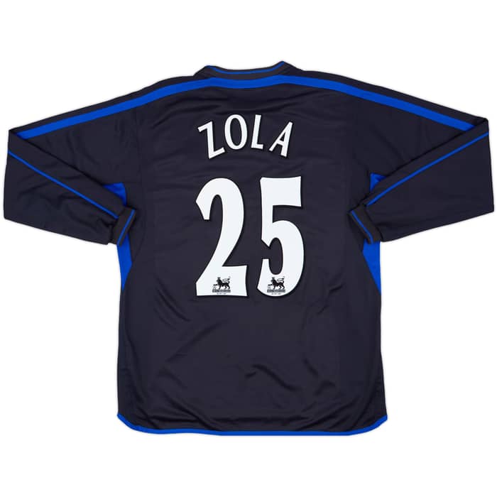 2002-04 Chelsea Away L/S Shirt Zola #25 - 6/10 - (L)