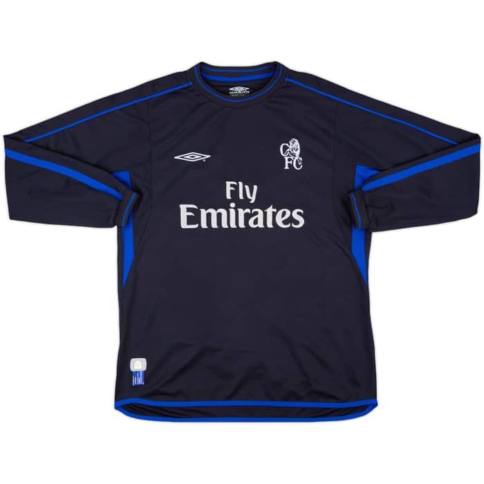2002-04 Chelsea Away L/S Shirt Zola #25 - 6/10 - (L)