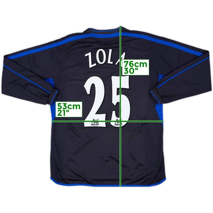 2002-04 Chelsea Away L/S Shirt Zola #25 - 6/10 - (L)