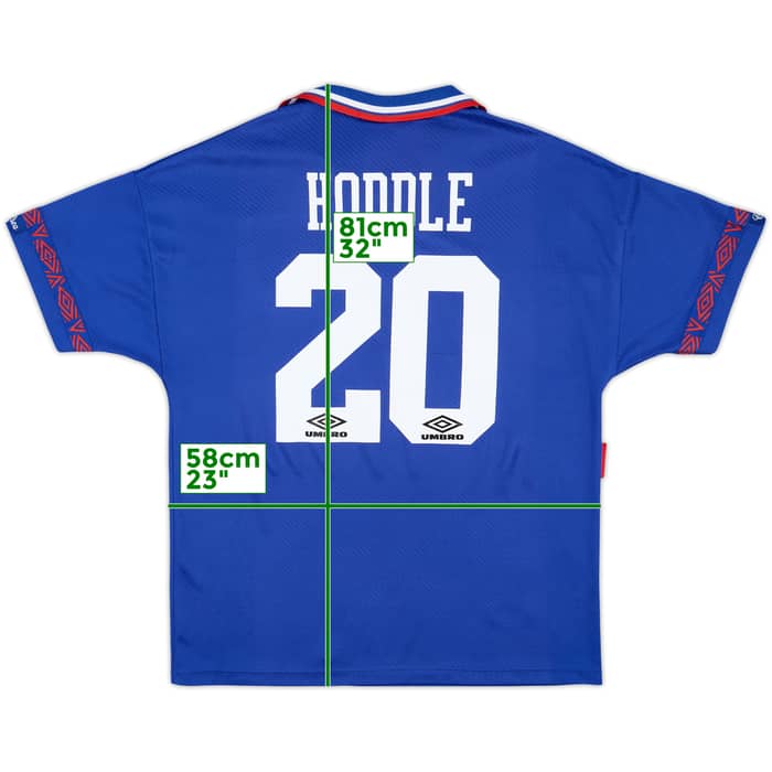 1993-94 Chelsea Home Shirt Hoddle #20 - 8/10 - (XL)