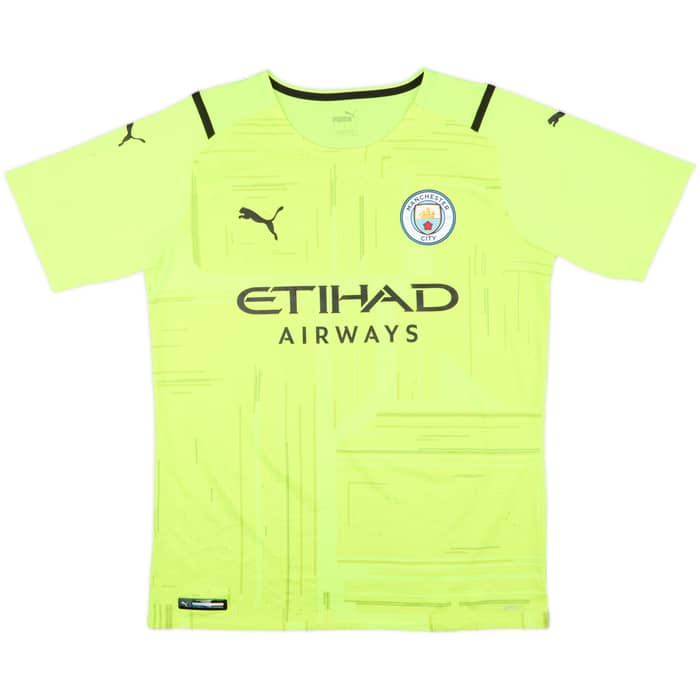 2021-22 Manchester City Authentic GK S/S Shirt Ederson M. #31 - 8/10 - (L)