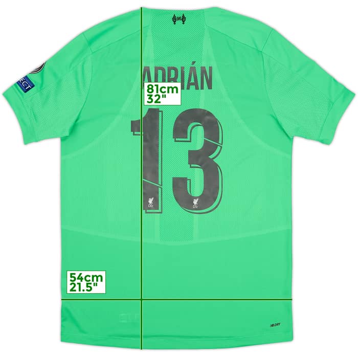 2019-20 Liverpool GK S/S Shirt Adrian #13 - 10/10 - (L)