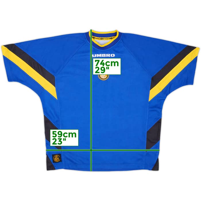 1996-97 Inter Milan Umbro Training Shirt - 8/10 - (XL)