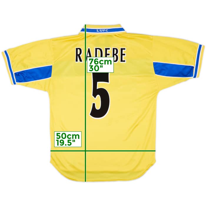 1999-00 Leeds United Third Shirt Radebe #5 - 8/10 - (M)