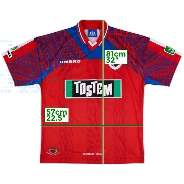 1997 Kashima Antlers Home Shirt - 9/10 - (L)