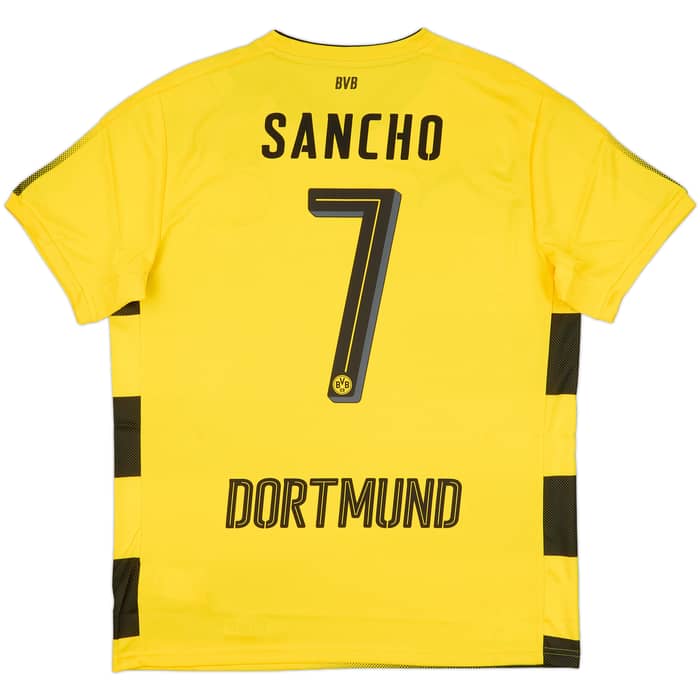 2017-18 Borussia Dortmund Home Shirt Sancho #7 (L)