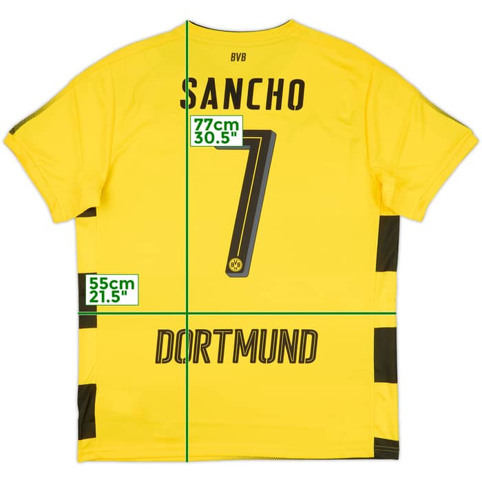2017-18 Borussia Dortmund Home Shirt Sancho #7 (L)