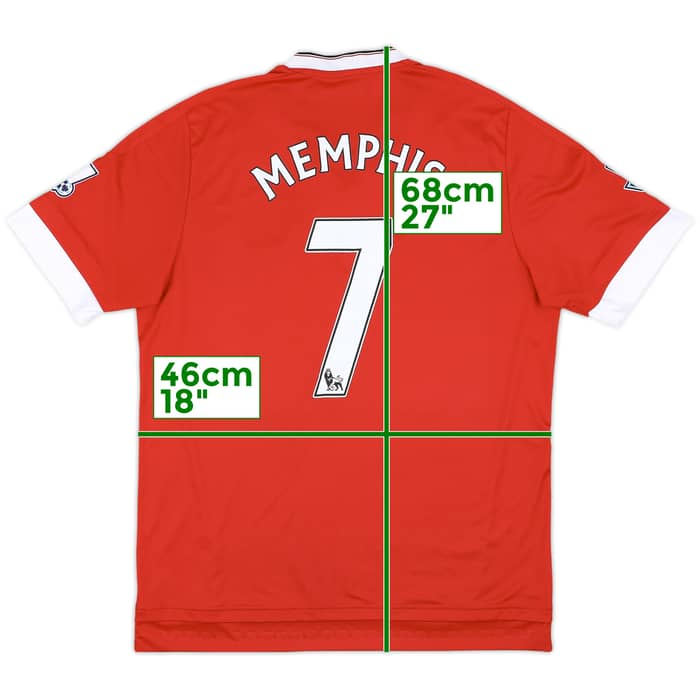 2015-16 Manchester United Home Shirt Memphis #7 - 10/10 - (L)