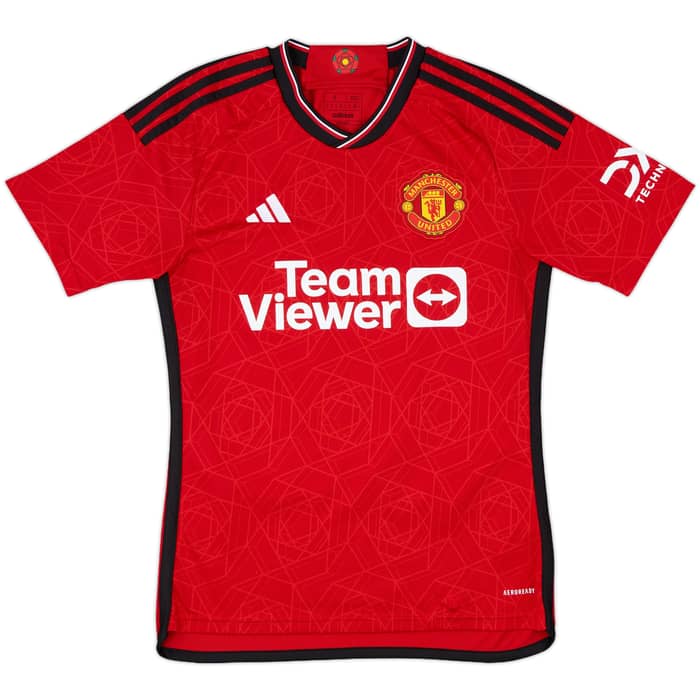 2023-24 Manchester United Home Shirt Martinez #6 - 9/10 - (S)