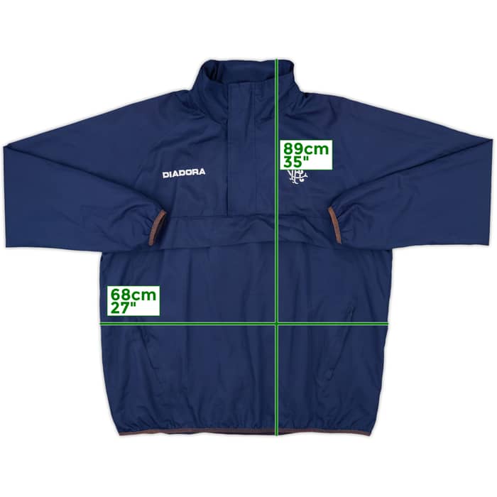 2002-03 Rangers Diadora Hooded 1/4 Zip Jacket - 8/10 - (M)