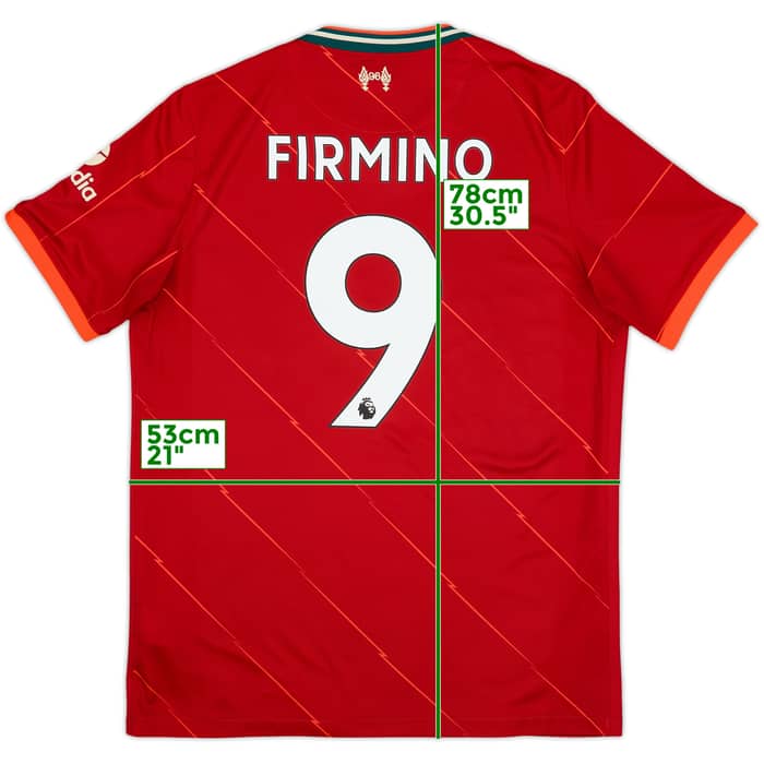 2021-22 Liverpool Home Shirt Firmino #9 - 10/10 - (L)