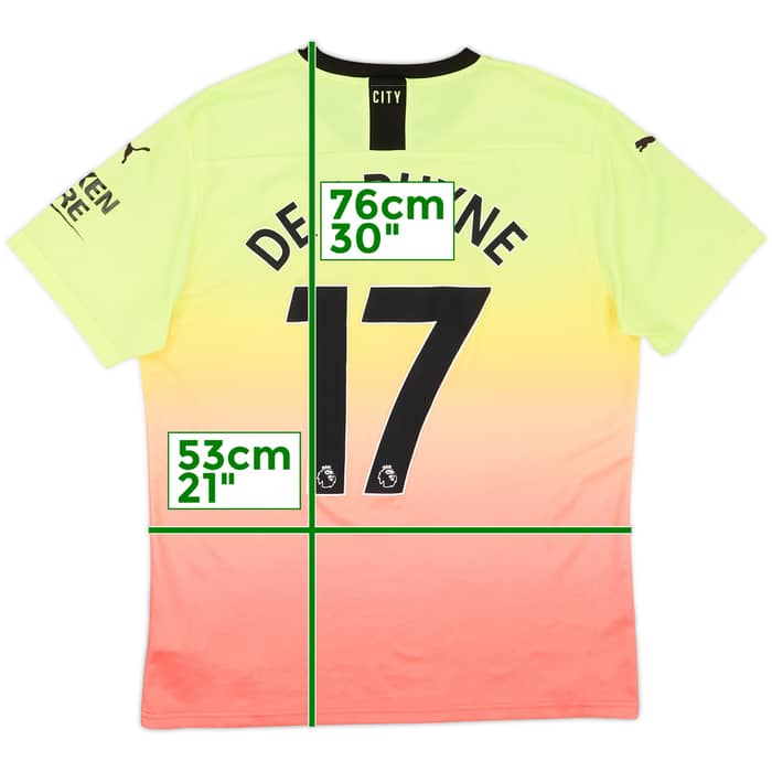 2019-20 Manchester City Third Shirt De Bruyne #17 - 4/10 - (L)