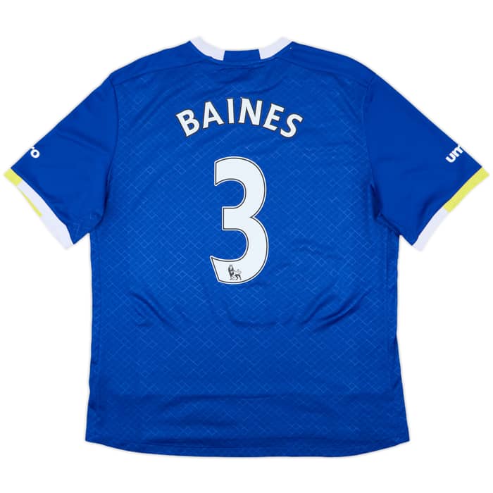 2016-17 Everton Home Shirt Baines #3 - 9/10 - (XL)