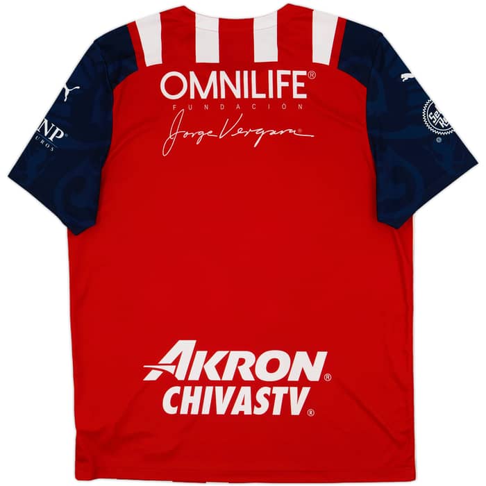 2021-22 Chivas Guadalajara Home Shirt - 9/10 - (XXL)
