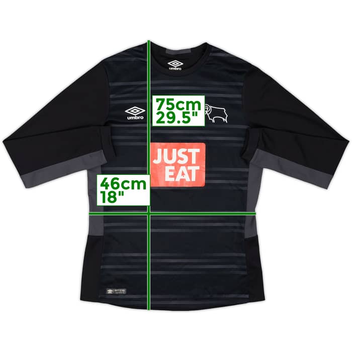 2015-16 Derby County GK L/S Shirt - 7/10 - (S)