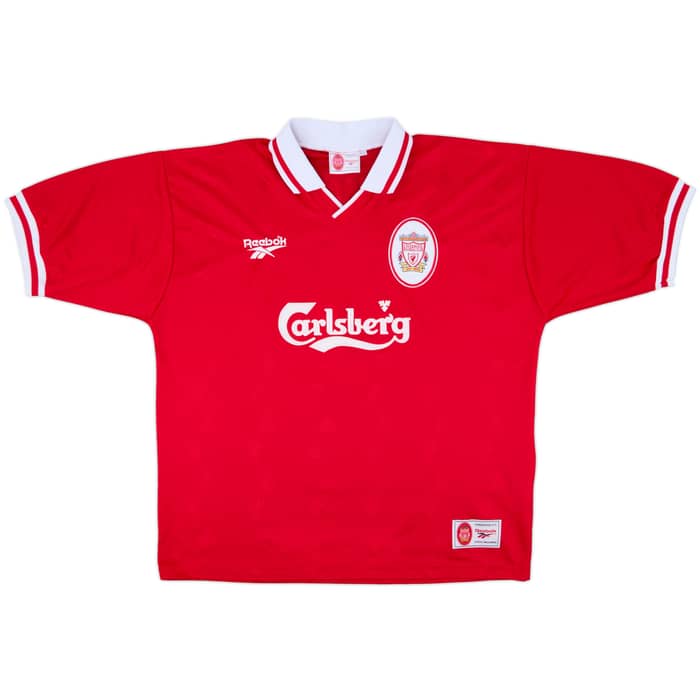 1996-98 Liverpool Home Shirt Fowler #9 - 7/10 - (XL)