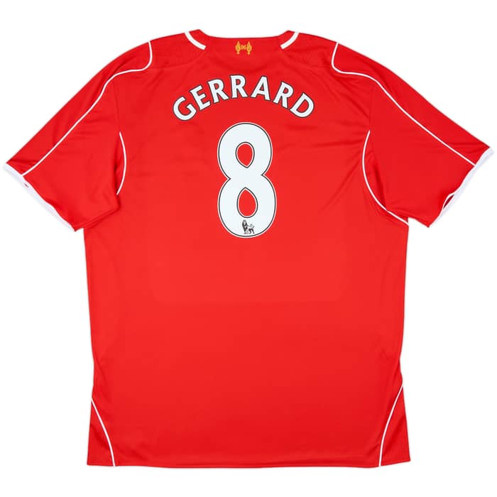 2014-15 Liverpool Home Shirt Gerrard #8 - 10/10 - (3XL)