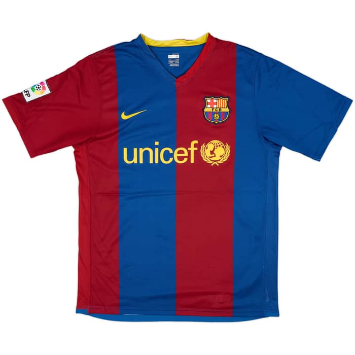 2006-07 Barcelona Home Shirt Ronaldinho #10 - 9/10 - (M)