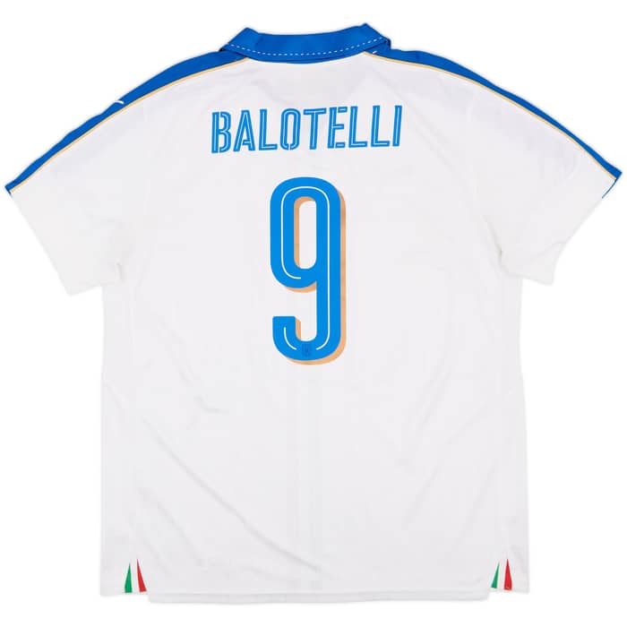 2016-17 Italy Away Shirt Balotelli #9 - 7/10 - (XL)
