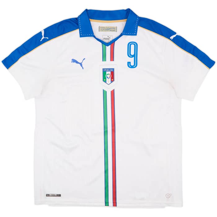 2016-17 Italy Away Shirt Balotelli #9 - 7/10 - (XL)