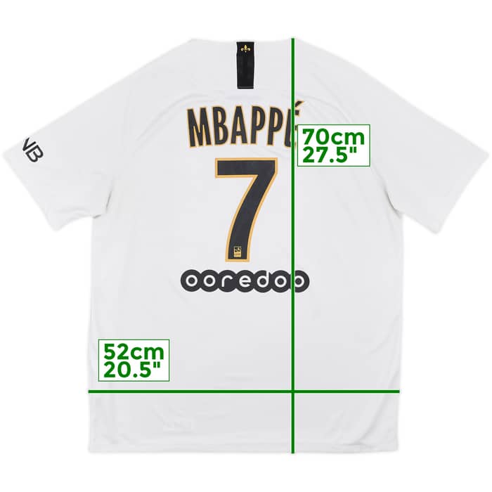 2018-19 Paris Saint-Germain Away Shirt Mbappe #7 - 7/10 - (XL)