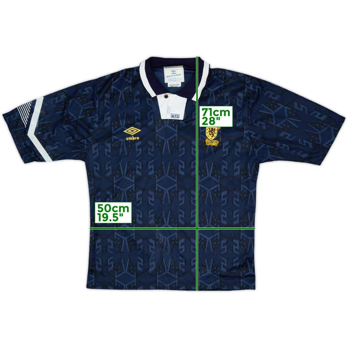 1991-94 Scotland Home Shirt - 7/10 - (L)