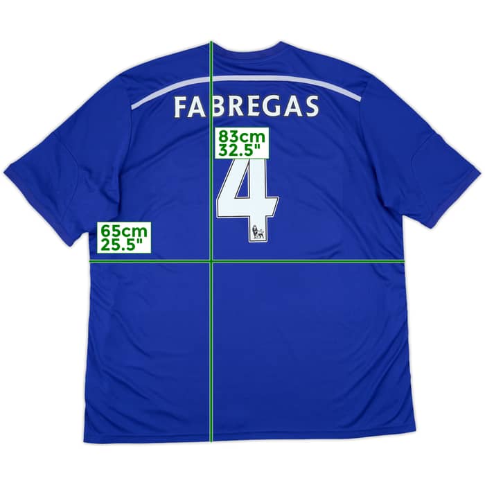 2014-15 Chelsea Home Shirt Fabregas #4 - 9/10 - (3XL)