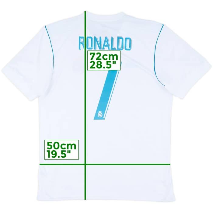 2017-18 Real Madrid Home Shirt Ronaldo #7 - 8/10 - (L)